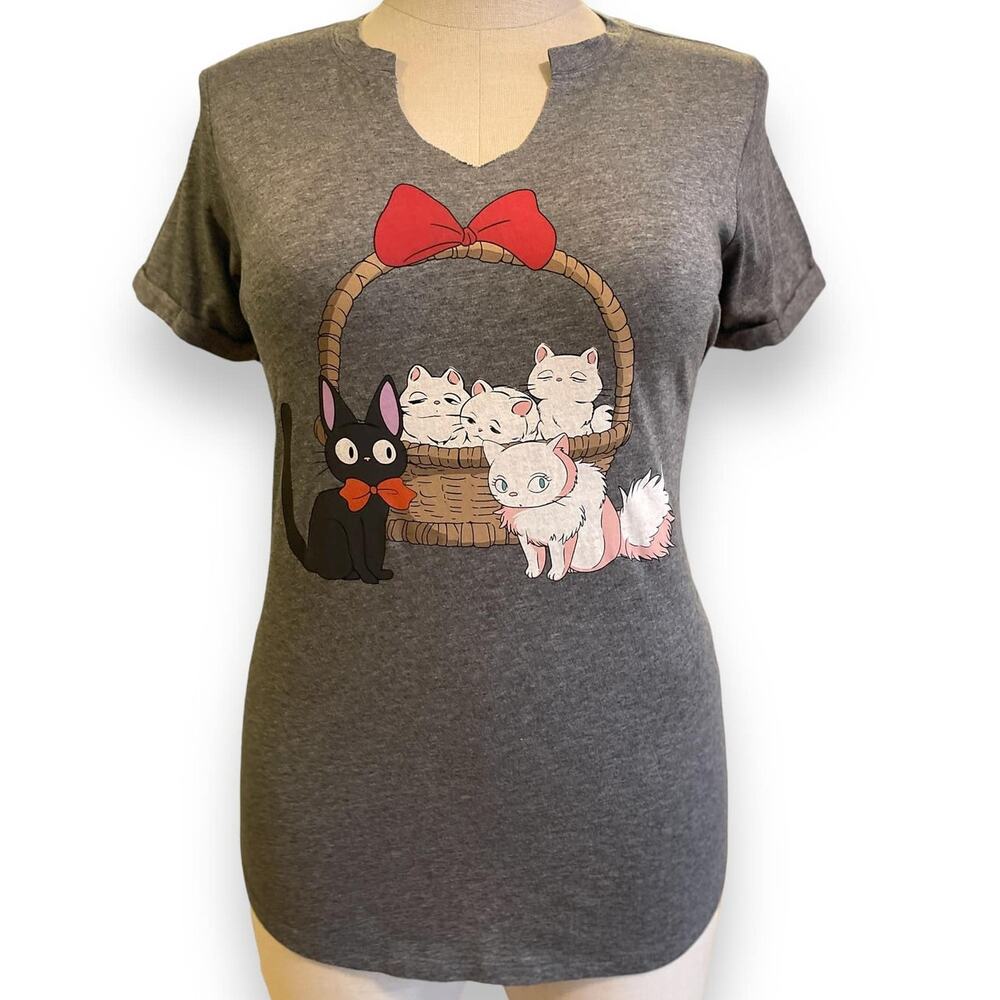Torrid 0 (0X) Studio Ghibli Kiki's Delivery Service Cats Anime Graphic T Shirt